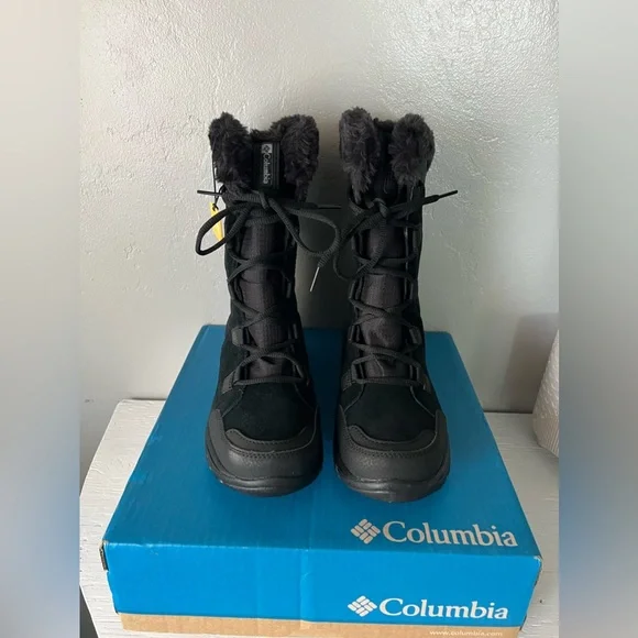 Columbia Ice Maiden I1 waterproof size 7.5 black  BRAND NEW - Picture 2 of 9